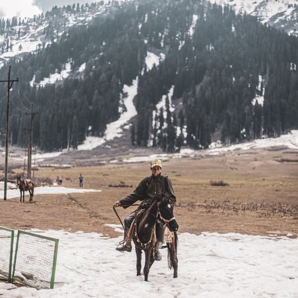 Horse Riding in Sinthan Top Kashmir