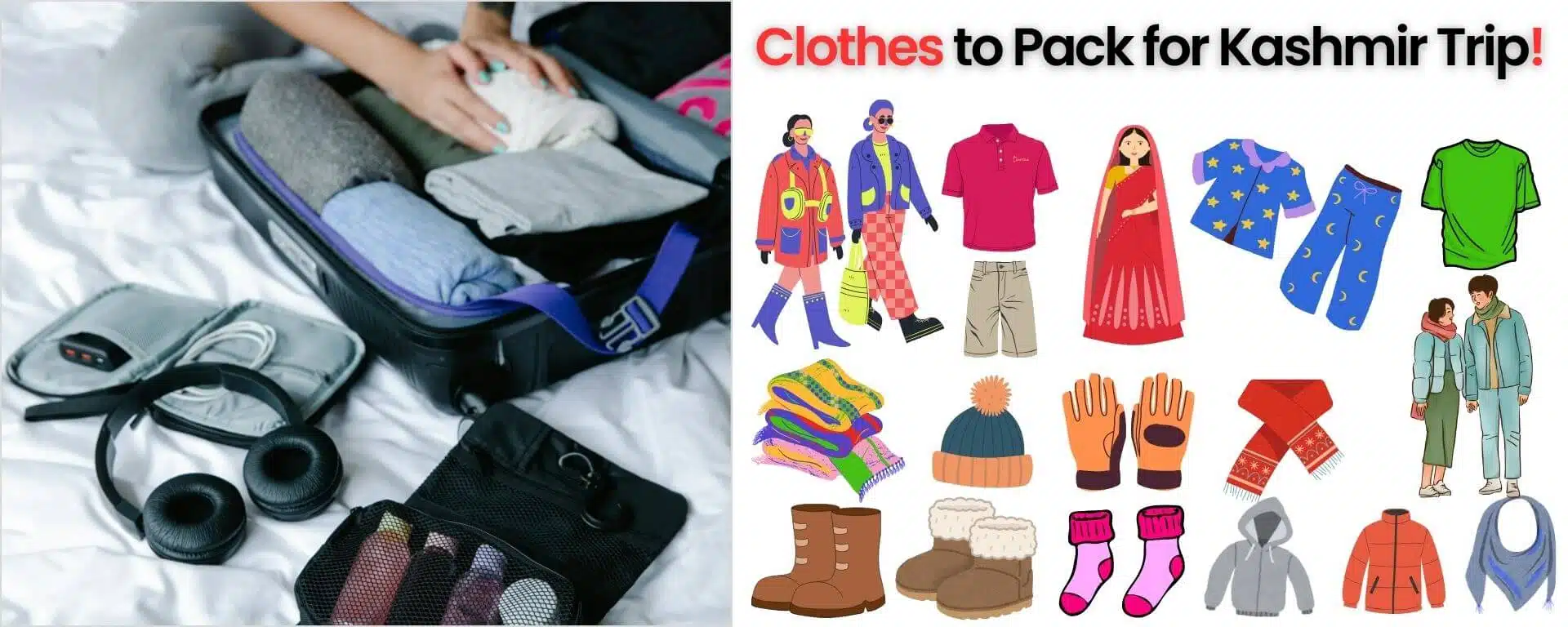Clothes to Pack for Kashmir Trip for every season